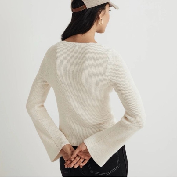 *NEW* Madewell Luxe Bell Sleeve Sweater - Picture 6 of 6